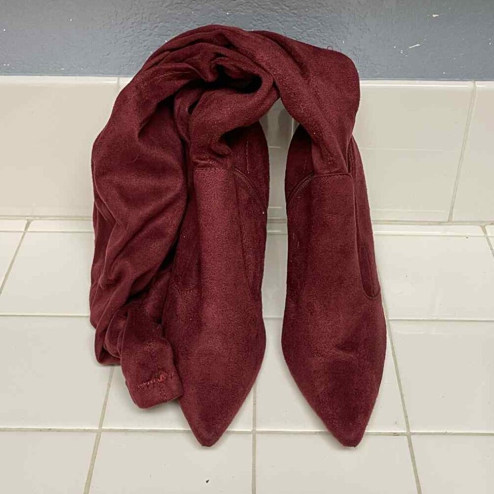 womens suede over the knee boots